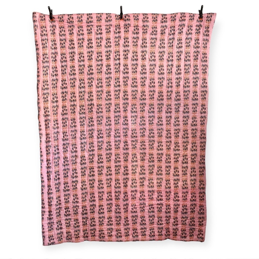 Anthropologie Patchwork Marvel Bed Blanket, Reversible, 82” x 60”, 100% Cotton - Picture 2 of 7